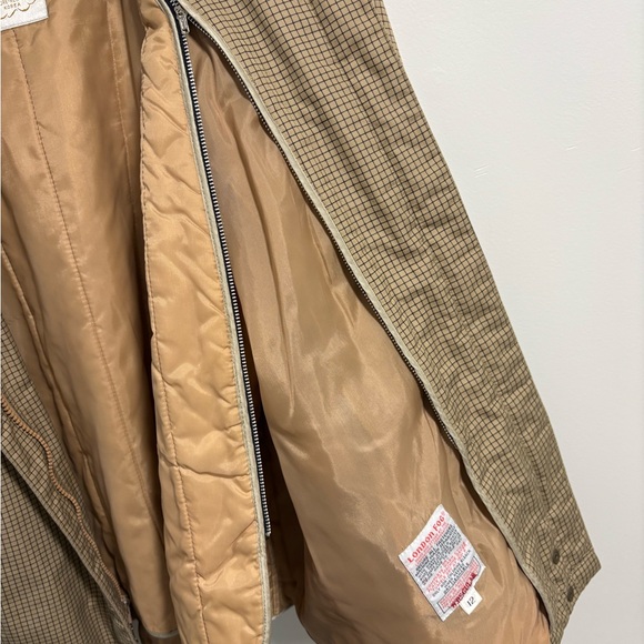 Vintage London Fog Tan Checkered Utility Jacket - Picture 5 of 10